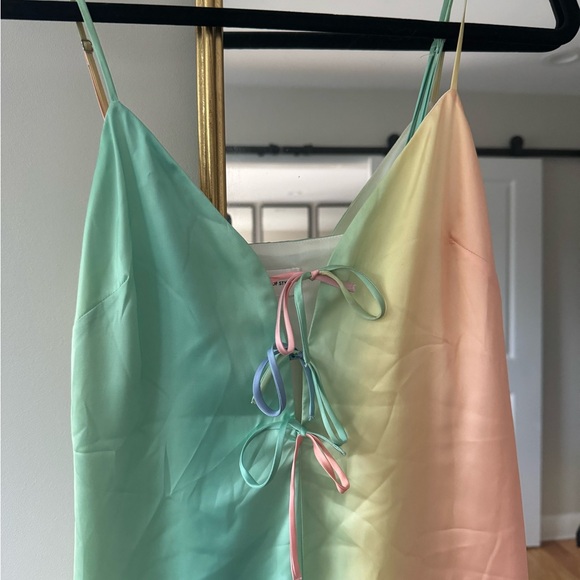 Song of Style Midi Satin Dress - Picture 3 of 5